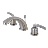 Centurion Two-Handle 3-Hole Deck Mount Widespread Bathroom Faucet with Retail Pop-Up Drain