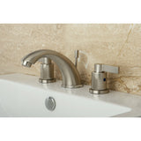 NuvoFusion Two-Handle 3-Hole Deck Mount Widespread Bathroom Faucet with Retail Pop-Up Drain