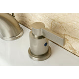 NuvoFusion Two-Handle 3-Hole Deck Mount Widespread Bathroom Faucet with Retail Pop-Up Drain