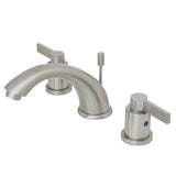 NuvoFusion Two-Handle 3-Hole Deck Mount Widespread Bathroom Faucet with Retail Pop-Up Drain