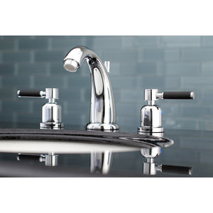 Kaiser Two-Handle 3-Hole Deck Mount Widespread Bathroom Faucet with Retail Pop-Up Drain