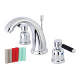 Kaiser Two-Handle 3-Hole Deck Mount Widespread Bathroom Faucet with Retail Pop-Up Drain