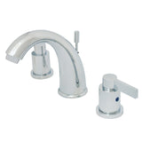 NuvoFusion Two-Handle 3-Hole Deck Mount Widespread Bathroom Faucet with Retail Pop-Up Drain