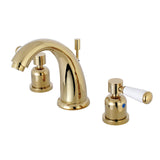 Paris Two-Handle 3-Hole Deck Mount Widespread Bathroom Faucet with Retail Pop-Up Drain