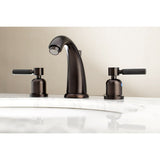 Kaiser Two-Handle 3-Hole Deck Mount Widespread Bathroom Faucet with Retail Pop-Up Drain