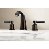 Concord Two-Handle 3-Hole Deck Mount Widespread Bathroom Faucet with Retail Pop-Up Drain