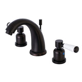 Paris Two-Handle 3-Hole Deck Mount Widespread Bathroom Faucet with Retail Pop-Up Drain