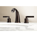 Centurion Two-Handle 3-Hole Deck Mount Widespread Bathroom Faucet with Retail Pop-Up Drain