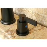 NuvoFusion Two-Handle 3-Hole Deck Mount Widespread Bathroom Faucet with Retail Pop-Up Drain