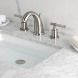 Kaiser Two-Handle 3-Hole Deck Mount Widespread Bathroom Faucet with Retail Pop-Up Drain