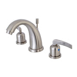 Centurion Two-Handle 3-Hole Deck Mount Widespread Bathroom Faucet with Retail Pop-Up Drain