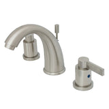 NuvoFusion Two-Handle 3-Hole Deck Mount Widespread Bathroom Faucet with Retail Pop-Up Drain