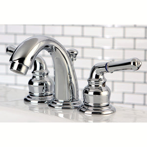 Magellan Two-Handle 3-Hole Deck Mount Widespread Bathroom Faucet with Retail Pop-Up Drain