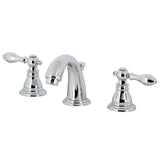 American Classic Two-Handle 3-Hole Deck Mount Widespread Bathroom Faucet with Retail Pop-Up Drain