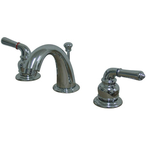 Magellan Two-Handle 3-Hole Deck Mount Widespread Bathroom Faucet with Retail Pop-Up Drain