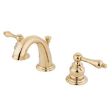 Victorian Two-Handle 3-Hole Deck Mount Widespread Bathroom Faucet with Retail Pop-Up Drain