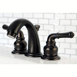 Magellan Two-Handle 3-Hole Deck Mount Widespread Bathroom Faucet with Retail Pop-Up Drain