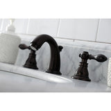 American Classic Two-Handle 3-Hole Deck Mount Widespread Bathroom Faucet with Retail Pop-Up Drain