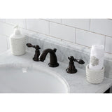 American Classic Two-Handle 3-Hole Deck Mount Widespread Bathroom Faucet with Retail Pop-Up Drain