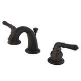 Magellan Two-Handle 3-Hole Deck Mount Widespread Bathroom Faucet with Retail Pop-Up Drain