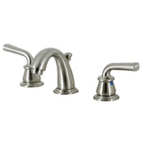 Restoration Two-Handle 3-Hole Deck Mount Widespread Bathroom Faucet with Retail Pop-Up Drain