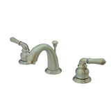 Magellan Two-Handle 3-Hole Deck Mount Widespread Bathroom Faucet with Retail Pop-Up Drain