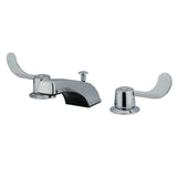 Vista Two-Handle 3-Hole Deck Mount Widespread Bathroom Faucet with Pop-Up Drain