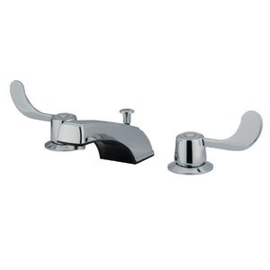 Vista Two-Handle 3-Hole Deck Mount Widespread Bathroom Faucet with ABS Pop-Up Drain