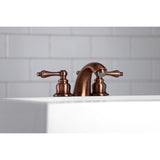 Victorian Two-Handle 3-Hole Deck Mount Mini-Widespread Bathroom Faucet with Pop-Up Drain