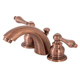 Victorian Two-Handle 3-Hole Deck Mount Mini-Widespread Bathroom Faucet with Pop-Up Drain