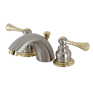 Vintage Two-Handle 3-Hole Deck Mount Mini-Widespread Bathroom Faucet with Pop-Up Drain