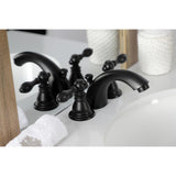 American Classic Two-Handle 3-Hole Deck Mount Mini-Widespread Bathroom Faucet with Pop-Up Drain