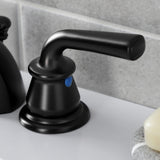 Restoration Two-Handle 3-Hole Deck Mount Mini-Widespread Bathroom Faucet with Pop-Up Drain