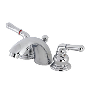 Victorian Two-Handle 3-Hole Deck Mount Mini-Widespread Bathroom Faucet with Brass Pop-Up