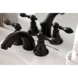 American Classic Two-Handle 3-Hole Deck Mount Mini-Widespread Bathroom Faucet with Pop-Up Drain