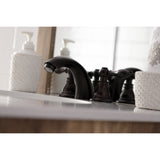 American Classic Two-Handle 3-Hole Deck Mount Mini-Widespread Bathroom Faucet with Pop-Up Drain