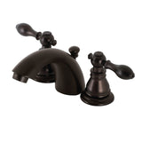 American Classic Two-Handle 3-Hole Deck Mount Mini-Widespread Bathroom Faucet with Pop-Up Drain