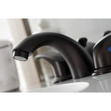 Legacy Two-Handle 3-Hole Deck Mount Mini-Widespread Bathroom Faucet with Pop-Up Drain