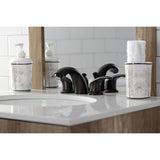 Legacy Two-Handle 3-Hole Deck Mount Mini-Widespread Bathroom Faucet with Pop-Up Drain