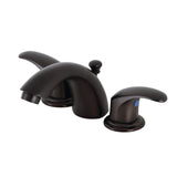 Legacy Two-Handle 3-Hole Deck Mount Mini-Widespread Bathroom Faucet with Pop-Up Drain