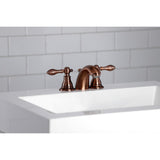 American Classic Two-Handle 3-Hole Deck Mount Mini-Widespread Bathroom Faucet with Pop-Up Drain