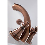 American Classic Two-Handle 3-Hole Deck Mount Mini-Widespread Bathroom Faucet with Pop-Up Drain