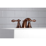 American Classic Two-Handle 3-Hole Deck Mount Mini-Widespread Bathroom Faucet with Pop-Up Drain