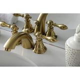 American Classic Two-Handle 3-Hole Deck Mount Mini-Widespread Bathroom Faucet with Pop-Up Drain