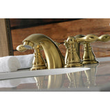 American Classic Two-Handle 3-Hole Deck Mount Mini-Widespread Bathroom Faucet with Pop-Up Drain