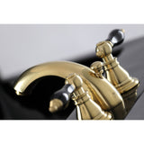 Duchess Two-Handle 3-Hole Deck Mount Mini-Widespread Bathroom Faucet with Pop-Up Drain