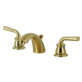 Restoration Two-Handle 3-Hole Deck Mount Mini-Widespread Bathroom Faucet with Pop-Up Drain