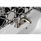 American Classic Two-Handle 3-Hole Deck Mount Mini-Widespread Bathroom Faucet with Pop-Up Drain