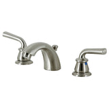 Restoration Two-Handle 3-Hole Deck Mount Mini-Widespread Bathroom Faucet with Pop-Up Drain