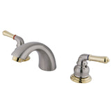 Magellan Two-Handle 3-Hole Deck Mount Mini-Widespread Bathroom Faucet